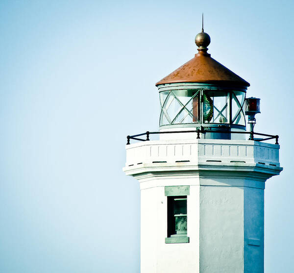 Fort Worden Art Print featuring the photograph Portrait of a Lighthouse #1 by Ronda Broatch