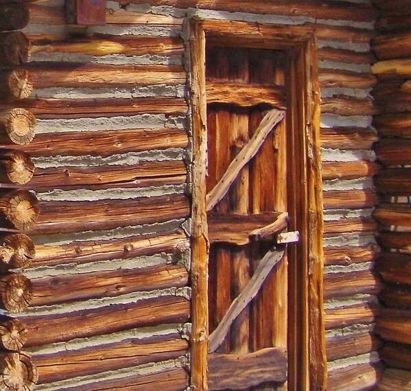 Cabin Art Print featuring the photograph Logs #1 by Marilyn Diaz