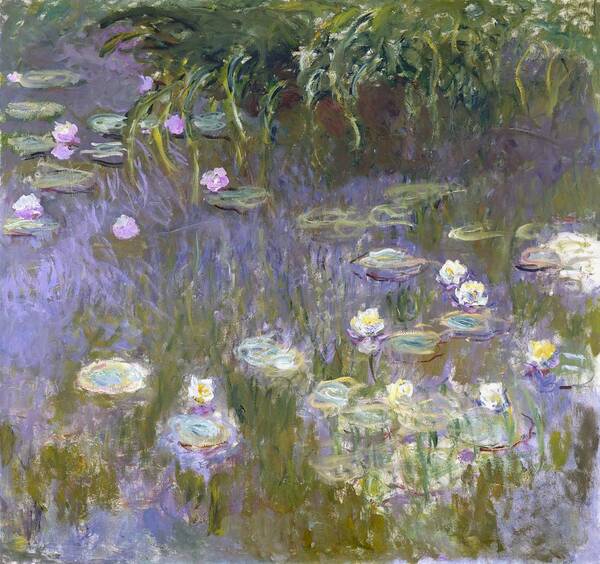 1922 Art Print featuring the painting Water Lilies #38 by Claude Monet
