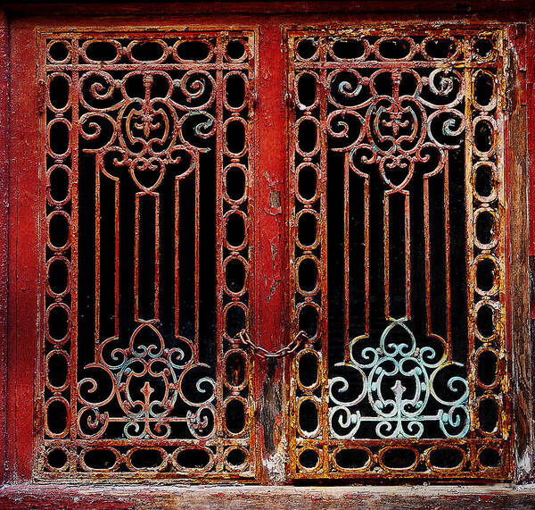 Red Art Print featuring the photograph Ancient Window by Rick Mosher