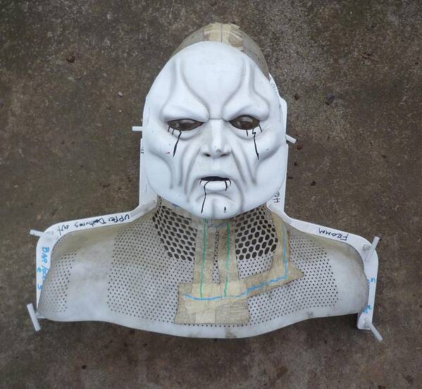 Mask Art Print featuring the sculpture Atomic Energy Survivor by Douglas Fromm
