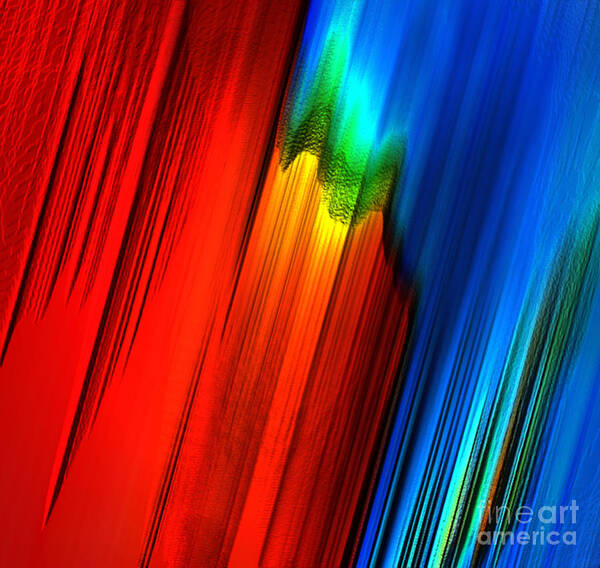 Digital Art Abstract All Prints And Colors Gayle Price Thomas Digital Abstract Gallery Art Print featuring the digital art Jolt by Gayle Price Thomas