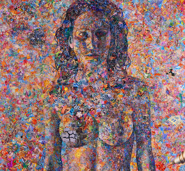 Nude Art Print featuring the mixed media Mary by Steve Fields