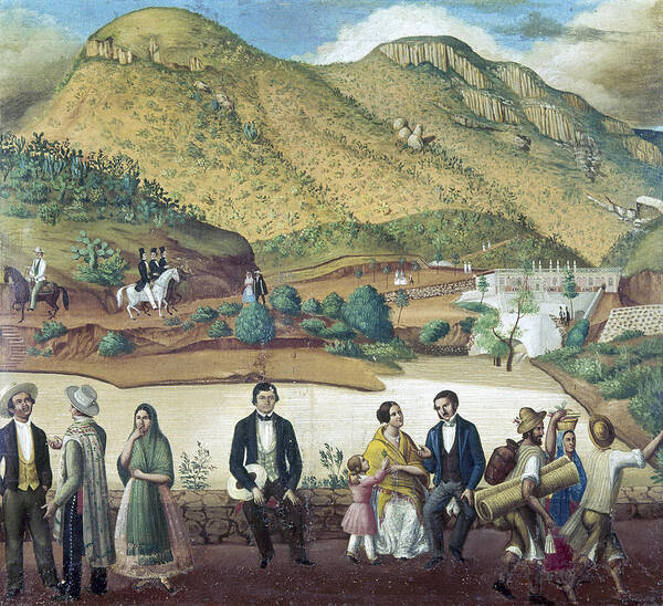 1850 Art Print featuring the painting Mexico Guanajuato, C1850 by Granger