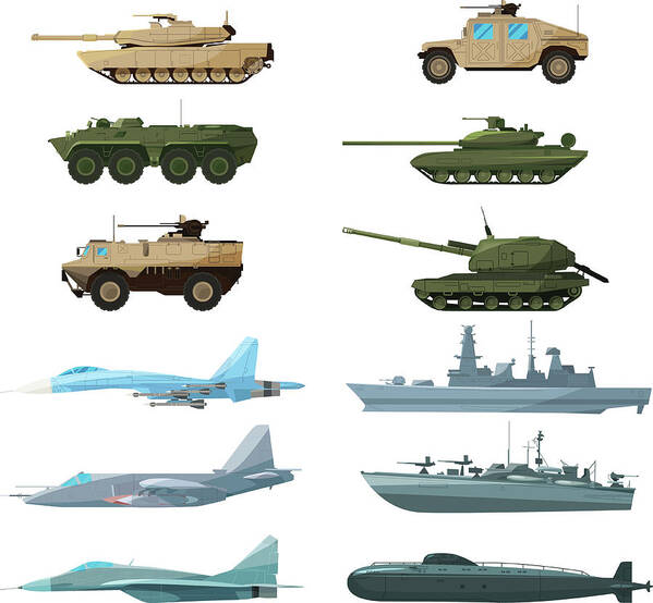 Insect Art Print featuring the digital art Naval Vehicles, Airplanes And Different by Onyxprj