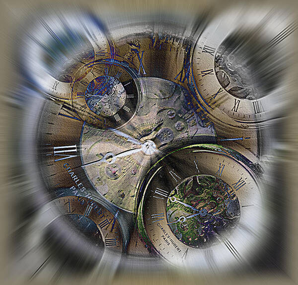 Watch Art Print featuring the photograph Pocketwatches 2 by Steve Ohlsen