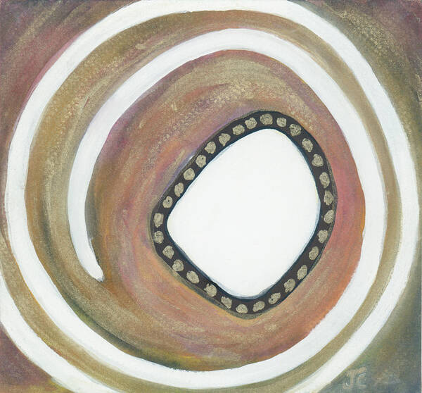Spiral Art Print featuring the painting Spiral by Judith Chantler