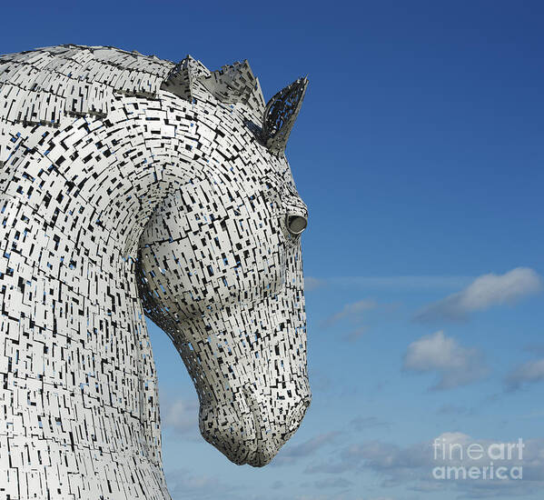 The Kelpies Art Print featuring the photograph The Kelpies by Tim Gainey