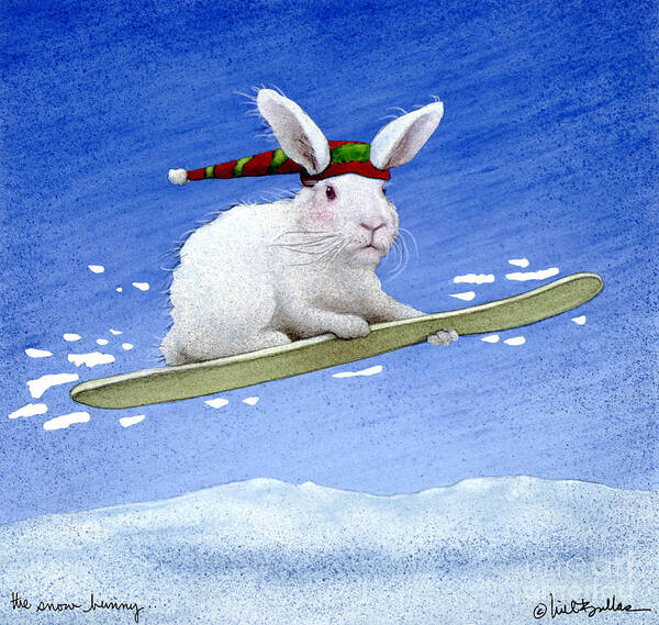 Will Bullas Art Print featuring the painting The Snow Bunny... by Will Bullas