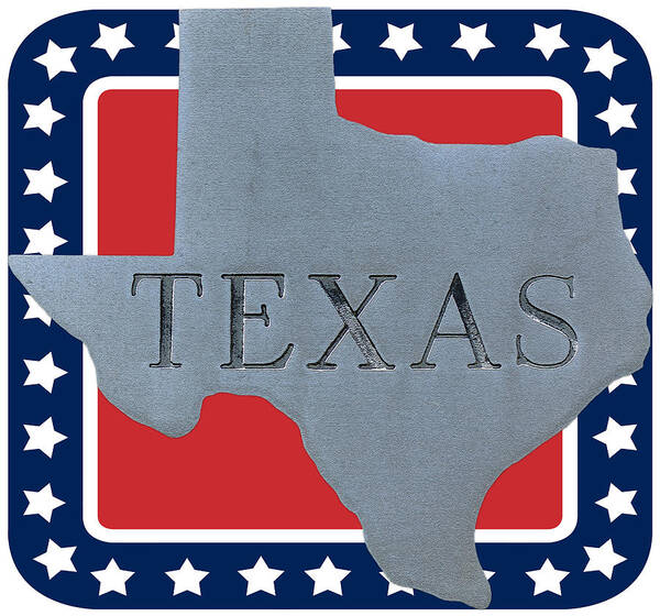 State Of Texas Sign Art Print featuring the photograph Welcome to the state of Texas by Alexandra Till