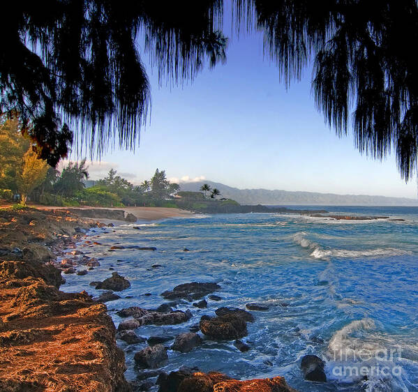 Hawaii Art Print featuring the photograph Beach on North Shore of Oahu by Gary Beeler