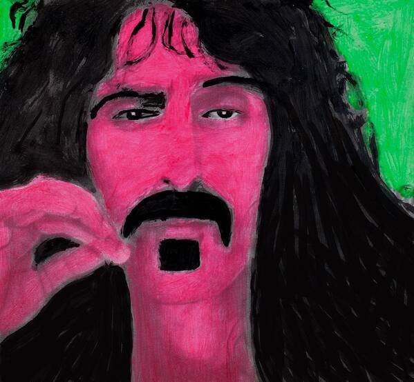 Frank Zappa Art Print featuring the painting Mother of Invention by Frank Strasser