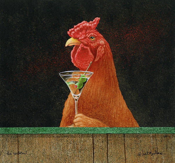 Will Bullas Art Print featuring the painting The Cocktail... #2 by Will Bullas