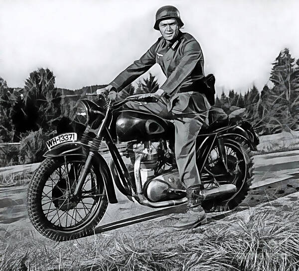 Steve Mcqueen Art Print featuring the mixed media Steve McQueen Collection #14 by Marvin Blaine