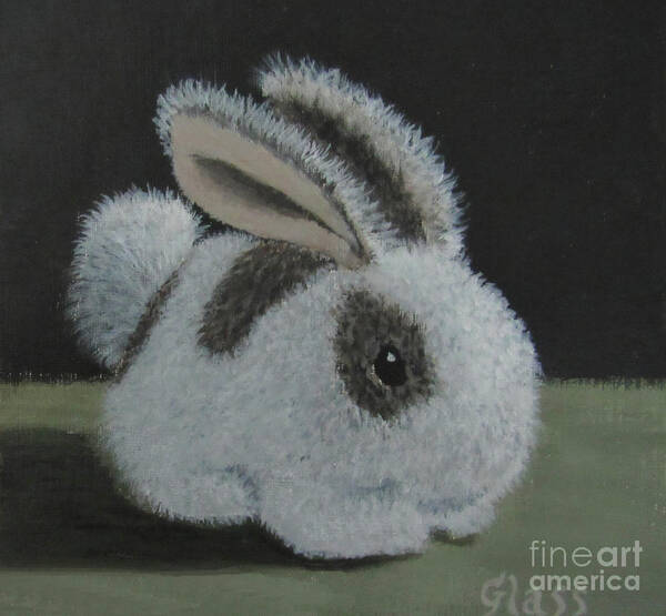 Baby Art Print featuring the painting Bunny by Tina Glass
