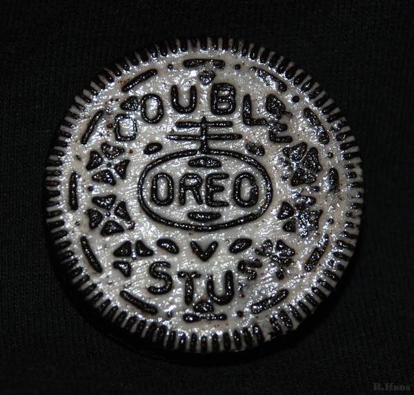 Oreo Art Print featuring the photograph Double Stuff Oreo by Rob Hans