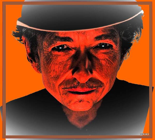 Bob Art Print featuring the photograph Dylan Sixty Eight by Gabe Art Inc