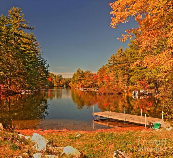 Autumn Art Print featuring the photograph Moose Pond by David Bishop