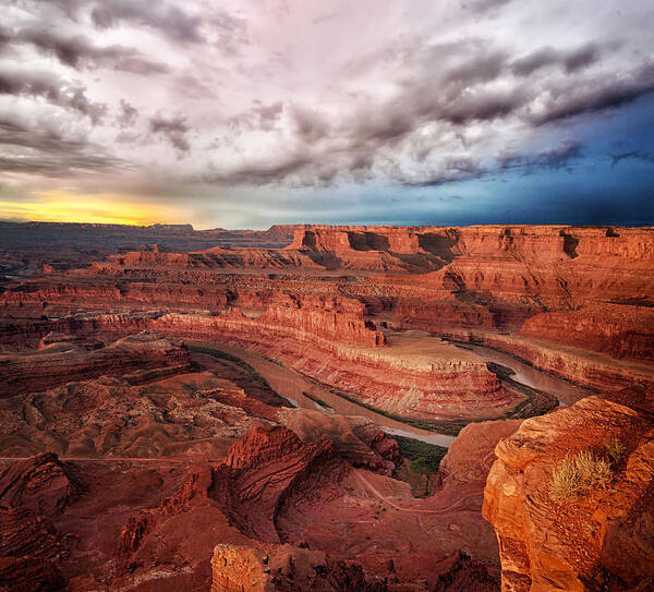 Dead Horse Point Art Print featuring the photograph Storm over Dead Horse Point by Dave Koch