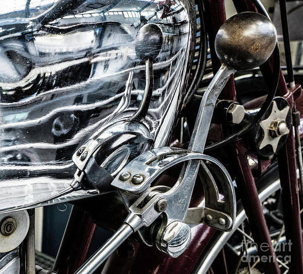 Suicide Art Print featuring the photograph Motorcycle Suicide Shift by M G Whittingham