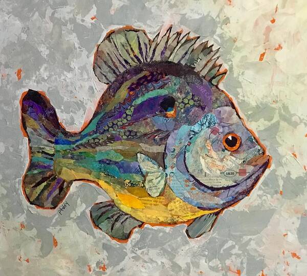 Lakes Art Print featuring the painting Sunnyfish by Phiddy Webb