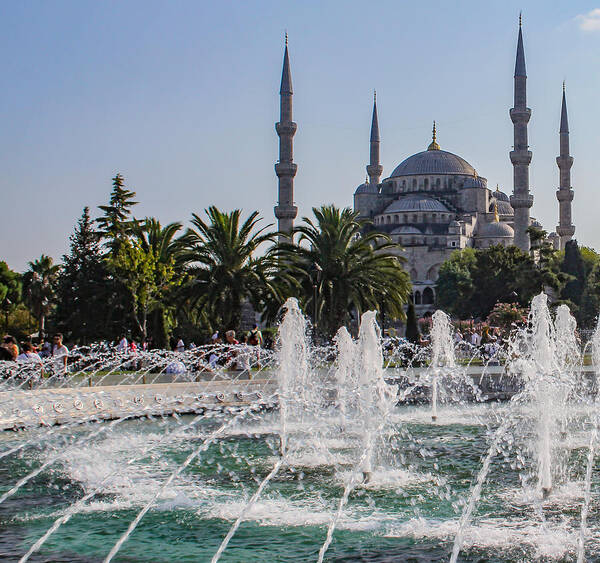 Architecture Art Print featuring the photograph The Blue Mosque Istanbul by Mo Barton