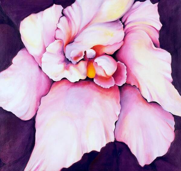 Orcdhid Bloom Artwork Art Print featuring the painting The Orchid by Jordana Sands