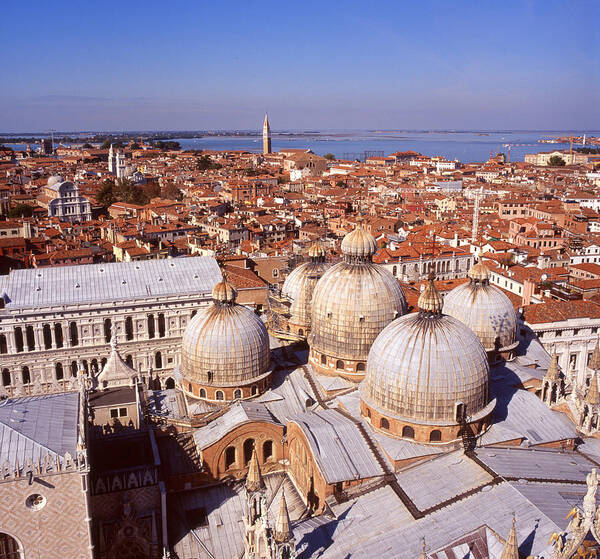 Venice Art Print featuring the photograph Venice from above by Paul Cowan