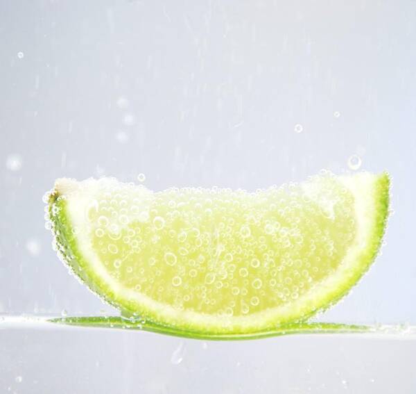 White Background Art Print featuring the photograph Bubble On Lime by Image By Marc Gutierrez