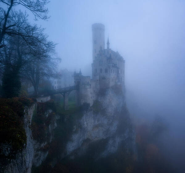 Landscape Art Print featuring the photograph Castle In The Mist by Daniel F.