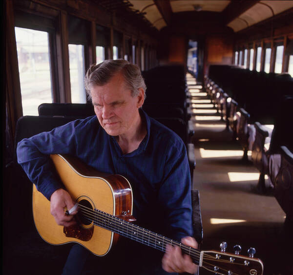 American Guitarist Art Print featuring the photograph Doc Watson Cover Of Riding The Midnight by W & D McINTYRE