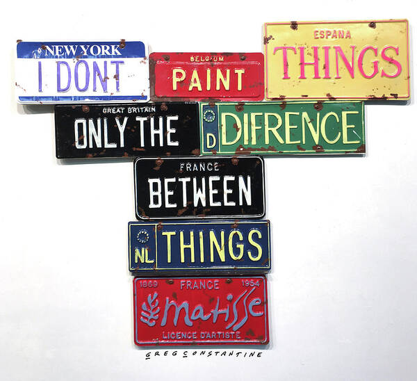 Matisse Don't Paint Things Art Print featuring the digital art Matisse Don't Paint Things by Gregory Constantine