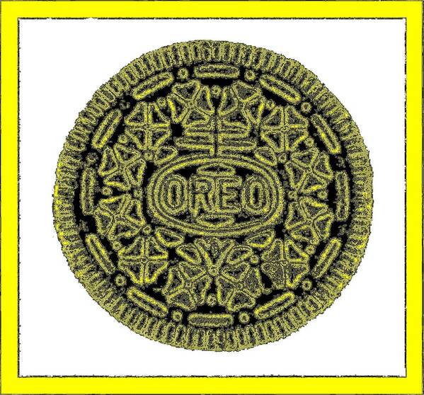 Oreo Art Print featuring the photograph Oreo Redux Yellow 5 by Rob Hans