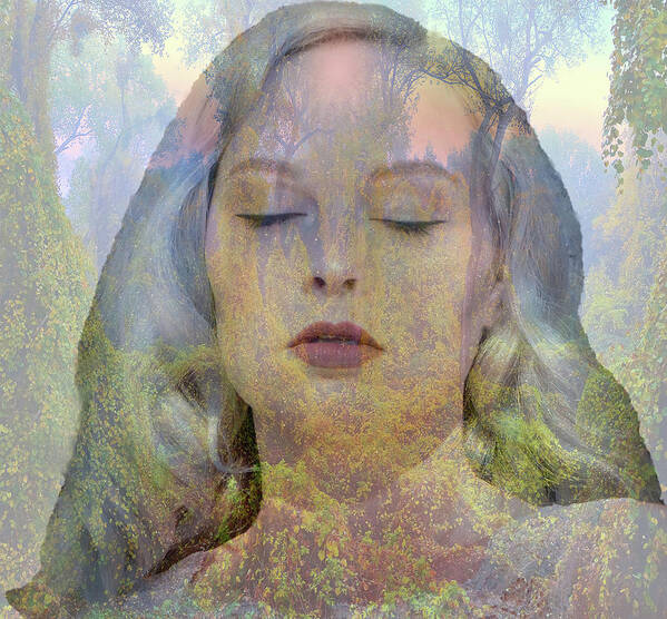 Mother Nature Portrait Art Print featuring the photograph Mother Nature Sleeps #1 by Marilyn MacCrakin