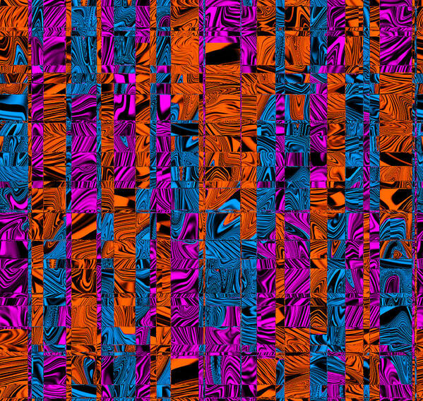 Digital Art Print featuring the digital art Abstract Pattern by Ronald Mills