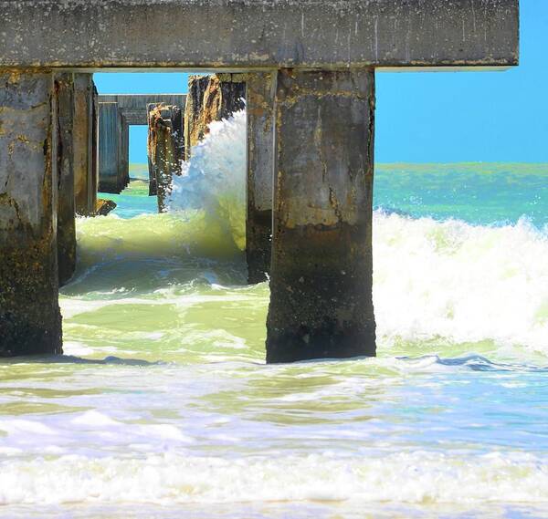Stone Fishing Pier Art Print featuring the photograph Back To Boca by Alison Belsan Horton