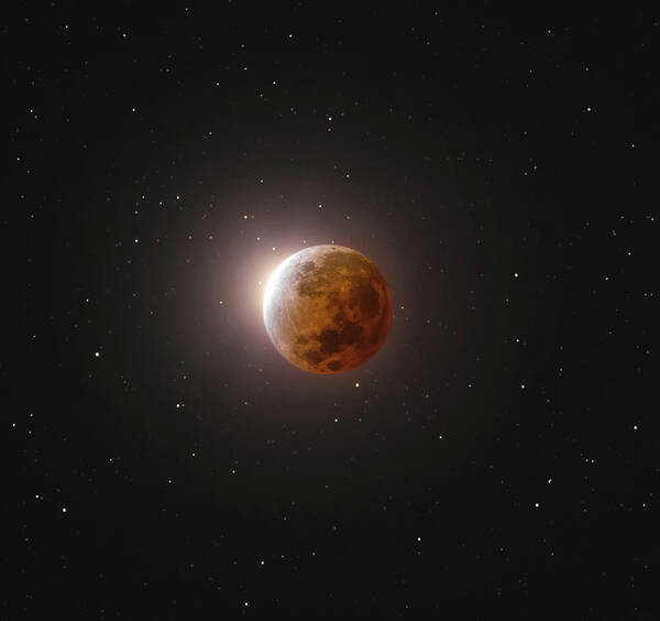 Moon Art Print featuring the photograph Lunar Eclipse by Grant Twiss