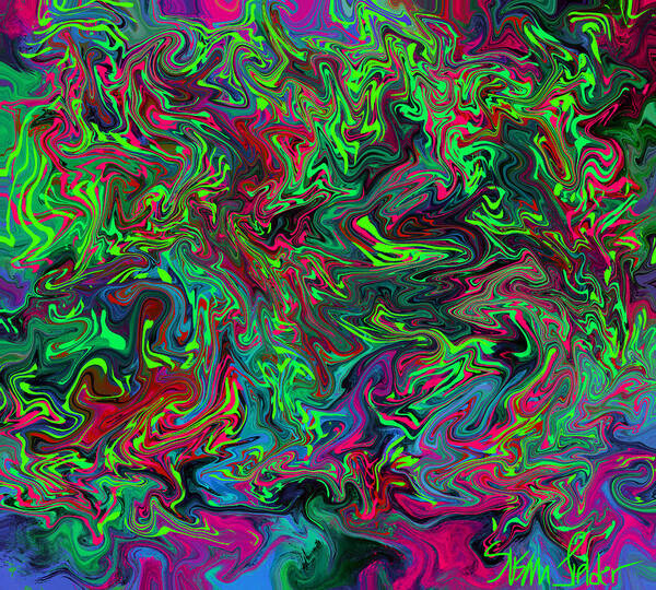 Swirl Art Print featuring the digital art Psychedelic Consciousness by Susan Fielder