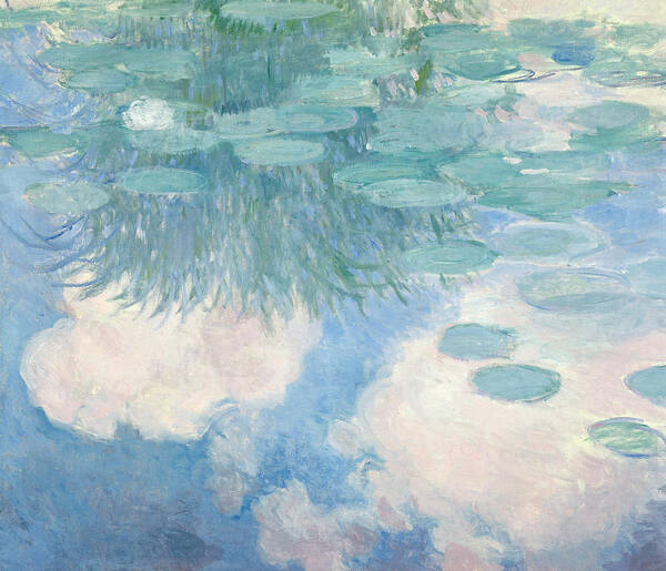 Claude Monet Art Print featuring the painting Waterlilies by Claude Monet