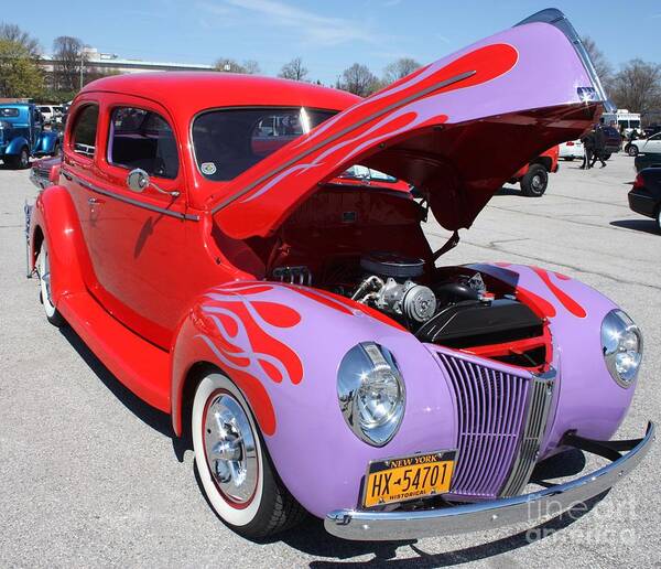 1940 Ford Two Door Sedan Hot Rod Art Print featuring the photograph 1940 Ford Two Door Sedan Hot Rod by John Telfer