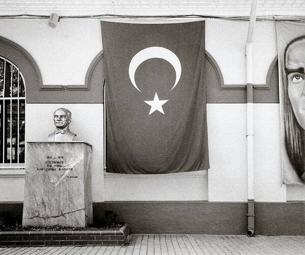 Flag Art Print featuring the photograph Ataturk by Shaun Higson