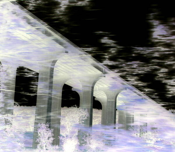Bridge Art Print featuring the photograph Bridge over the River Styx by Andrea Lazar