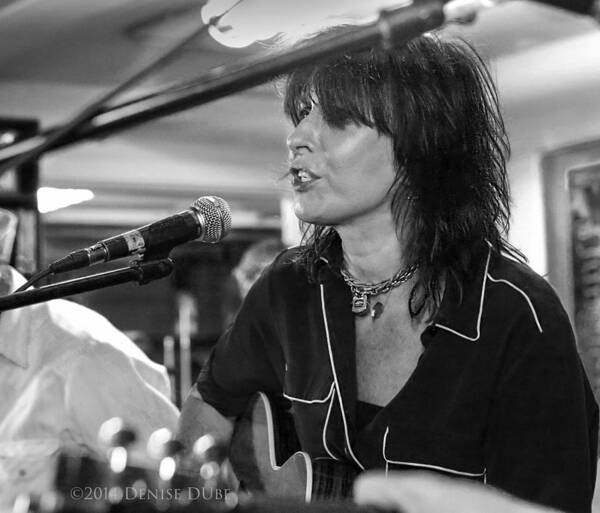 Art Art Print featuring the photograph Chrissie Hynde Acousticbw By Denise Dube by Denise Dube