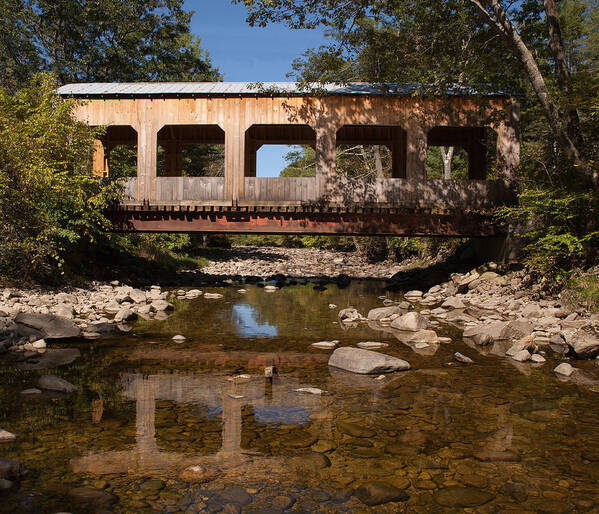 Covered Bridge Art Print featuring the photograph Covered bridge near Jamaica Vermont by Vance Bell