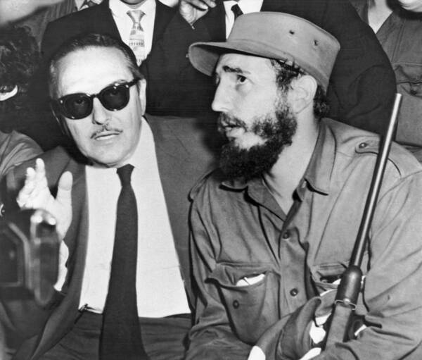 1959 Art Print featuring the photograph Fidel Castro And Urrutia by Underwood Archives