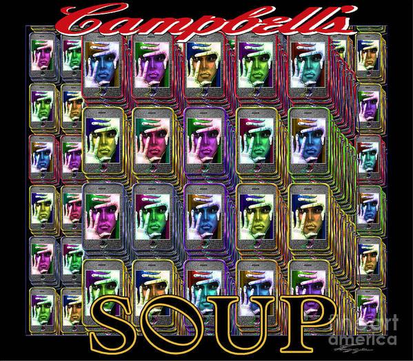 Campbells Soup Art Print featuring the painting Generation Blu - The New Campbell Soup by Reggie Duffie