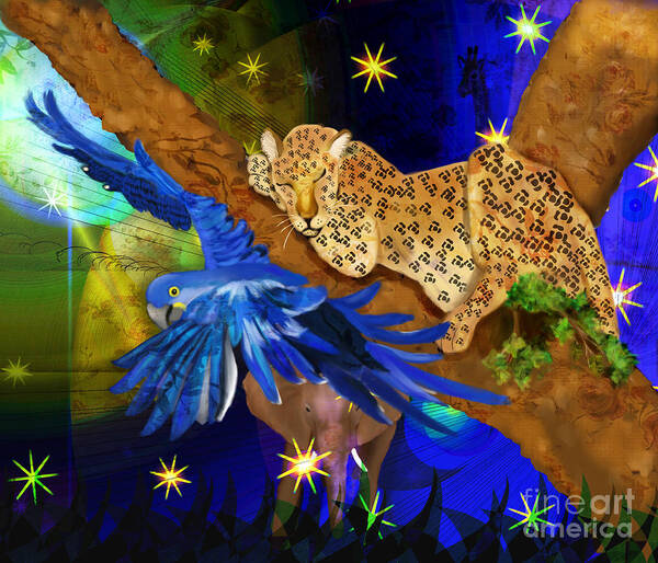 Leopard Art Print featuring the painting In The Jungle by Sydne Archambault