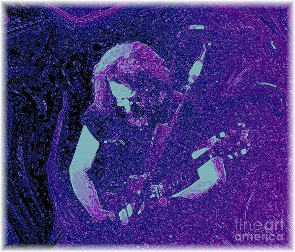 Jerry Garcia Art Print featuring the photograph Not Fade Away #1 by Susan Carella