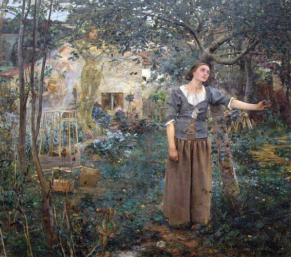 Jules Bastien-lepage Art Print featuring the painting Joan of Arc by Jules Bastien-Lepage