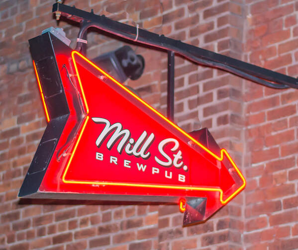 Street Art Print featuring the photograph Mill Street Brewpub by James Canning